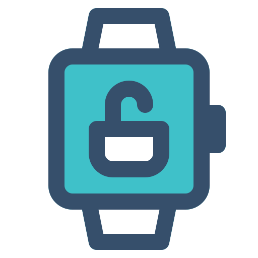 Smart, smart watch, unlock, watch icon
